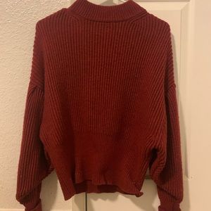 ZARA Burnt Red/Orange Sweater